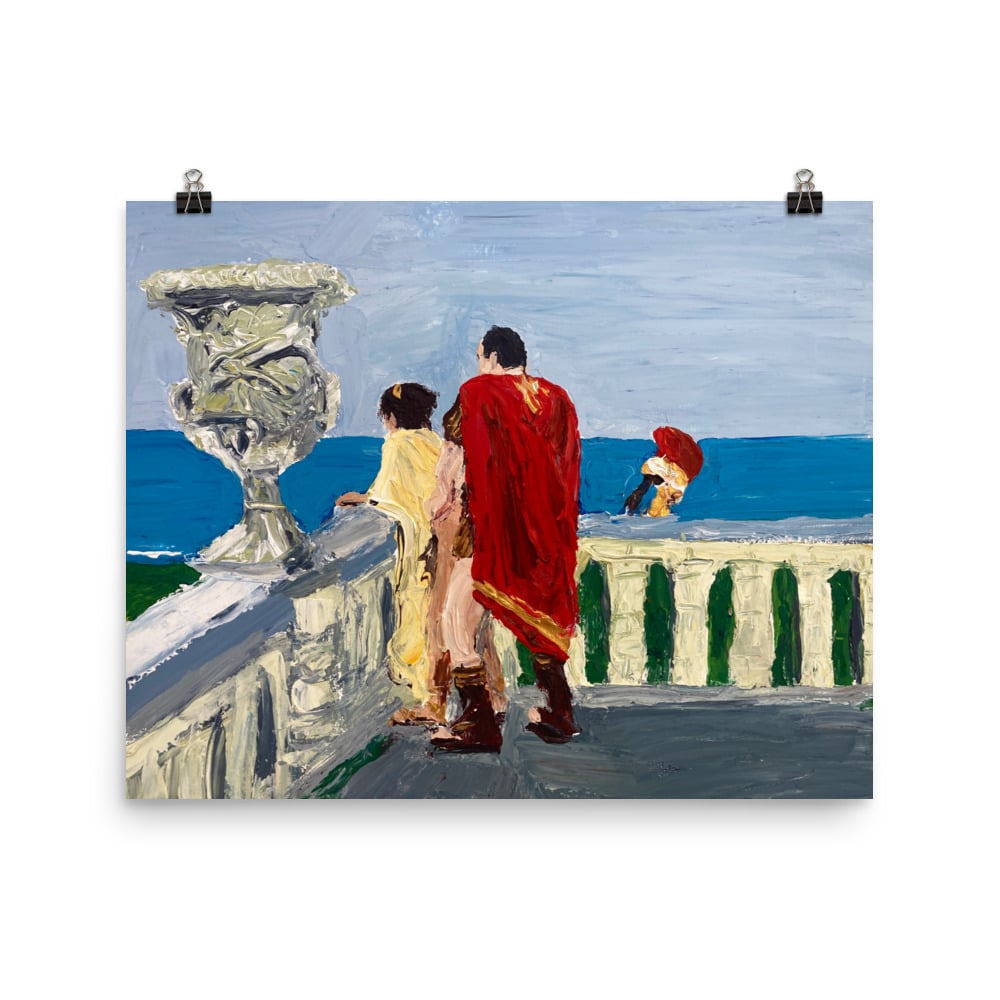 Image of Tony enjoying the view prints