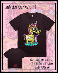 Image 1 of Unicorn woman’s tee (PRE ORDER)