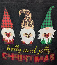 Image 3 of Hanging with My Gnomes Christmas Apron (black)