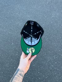 Image 3 of GREEN BRIM BLACK MULTITONE MEXICO CUSTOM FITTED CAP