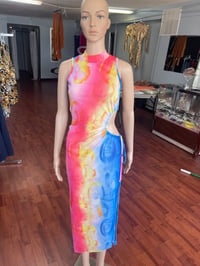 Image 1 of Rainbow Sheer Dress 