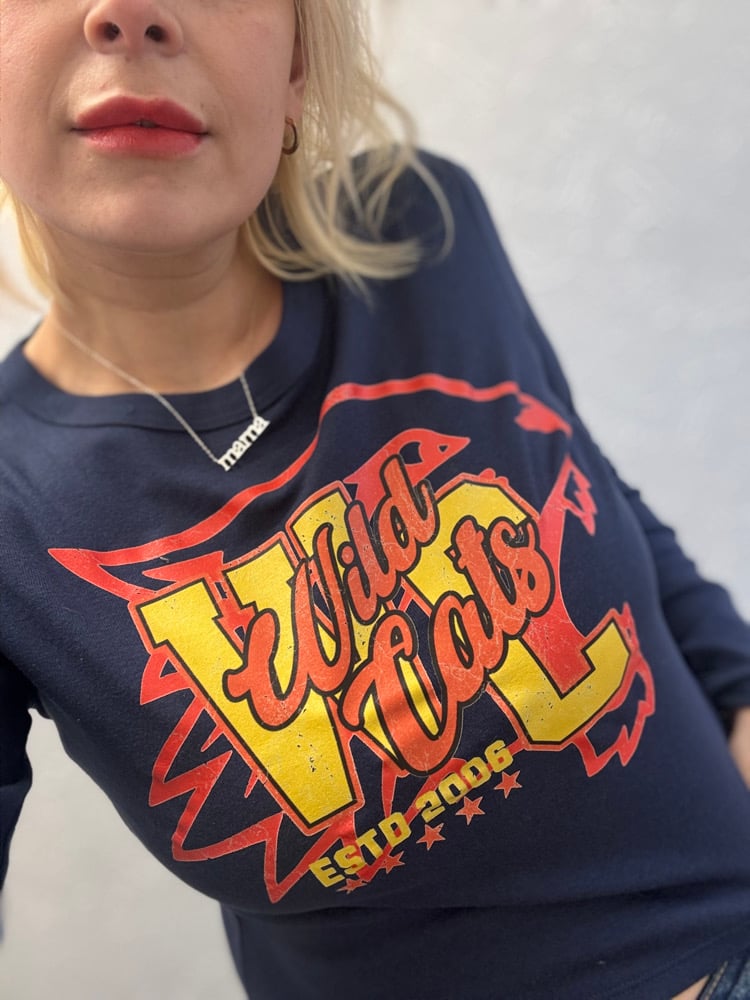 Image of Wildcats baby style fit long sleeve tee