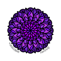 Purple Mandala - Sticker