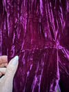 80s Betsey Johnson punk label velvet flare belbottom pants trousers