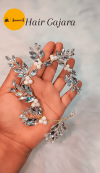 Image 2 of HG-4000-Crystal Hair Piece 