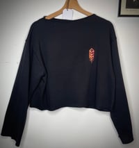 Image 2 of pull noir baleine holographique 