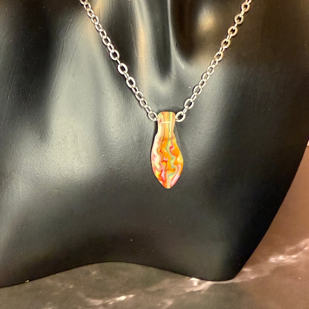 Image of Abstract Marbled Pendants