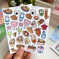 Image 1 of World's Food Tour | Japanese Street Food | Matte Sticker Sheet