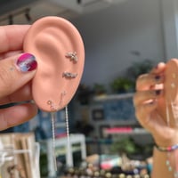 Image 2 of Double thread earring