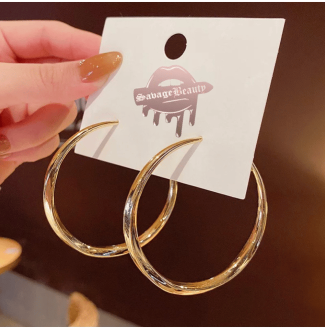 CHUNKY GOLD HOOPS