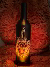 Image 2 of Middle Finger Wine Bottle Wax Burner