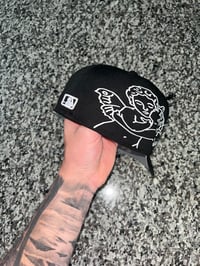 Image 4 of ANGELIC FLAME  BLACK LA DODGERS CUSTOM FITTED CAP