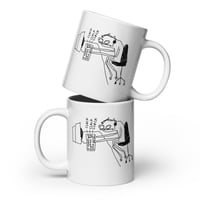 Image 2 of clack White glossy mug 