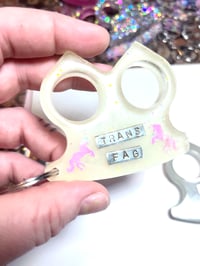 Image 3 of TRANS FAG, DOUBLE CHIN discount keychains