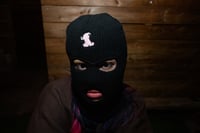 Image 3 of Too High Bud Skimask (Black w/ Pink Bud)