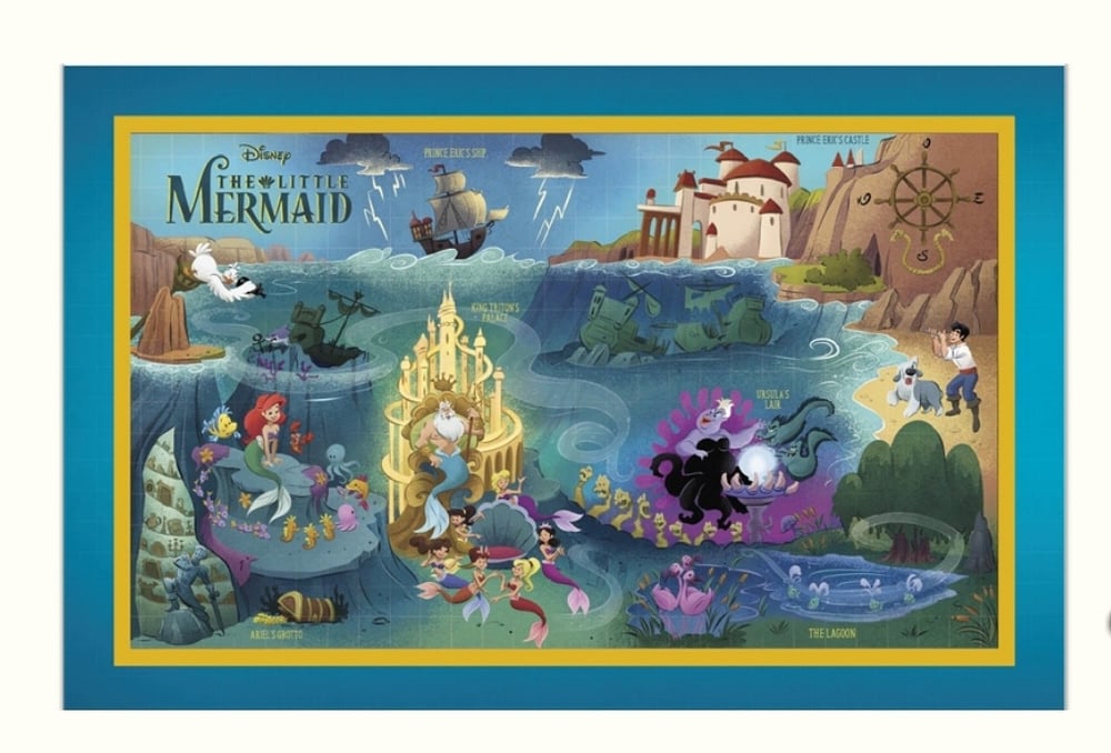 Image of The little mermaid disney maps wdi pin set le 400