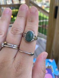 Image 2 of Moss Agate ring #4