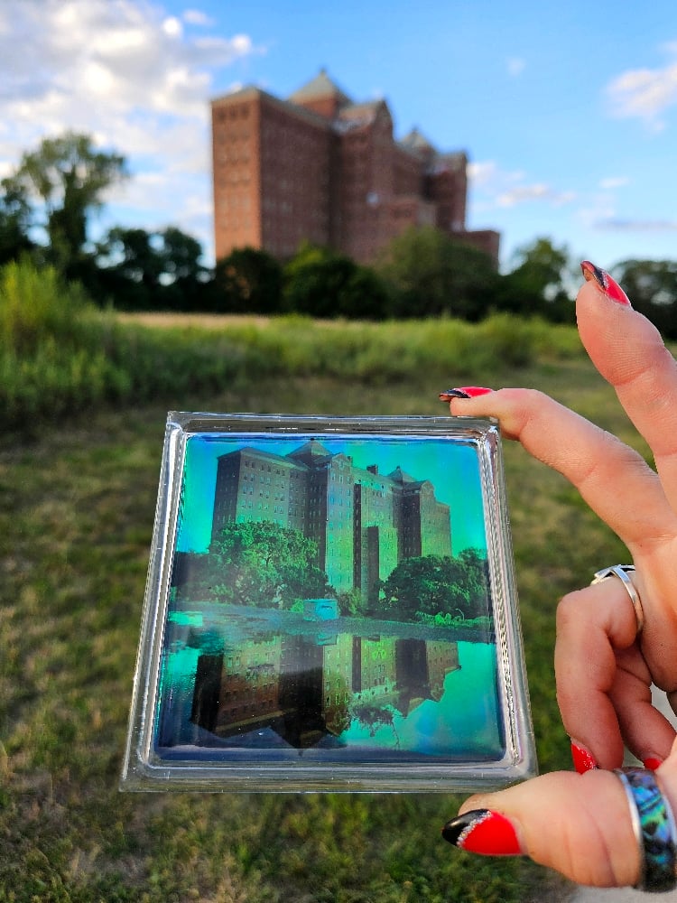 Image of Castle In The Sky Iridecent Coaster