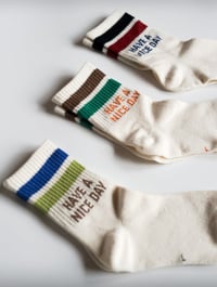 Image 1 of Tiny Human Collective Have A Nice Day Socks - 3 PK