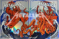 Image 1 of Official METALLICA METLIFE  Aug, 4 & 6  FOIL POSTER SET 