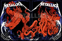 Image 1 of Official METALLICA METLIFE Aug 4 & 6  SHOW POSTER SET 