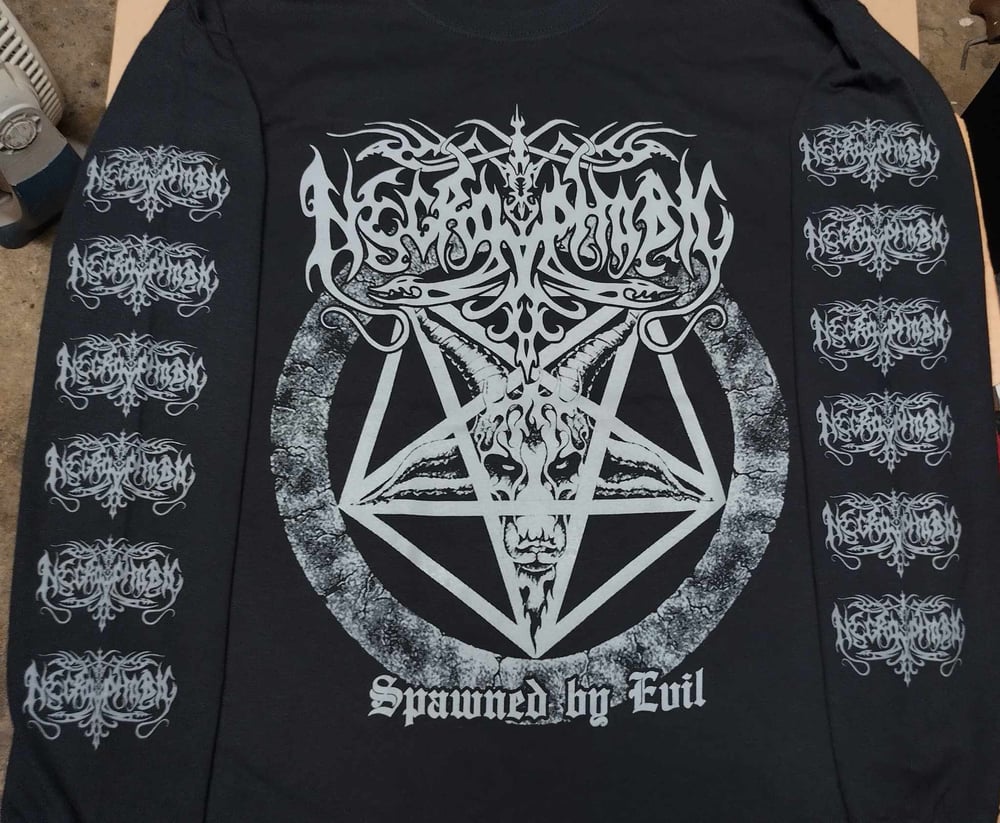 Necrophobic spawned by evil LONG SLEEVE