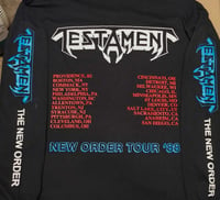 Image 2 of Testament the new order 88 tour LONG SLEEVE