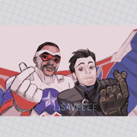 Captain & Bucky | large print