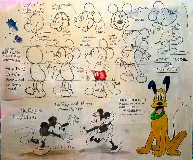 Mickey vintage charm  (Print)