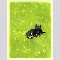 Image 3 of black kitties | small prints