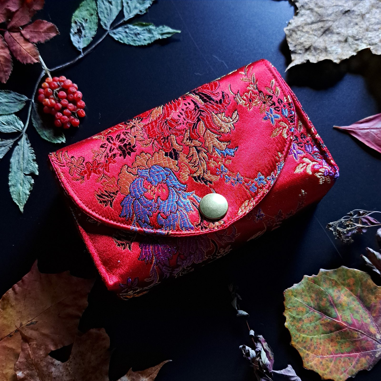 Red oriental tarot case | Hex Couture