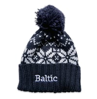 Image 3 of Baltic Fair Isle Pom-pom Beanie Hat