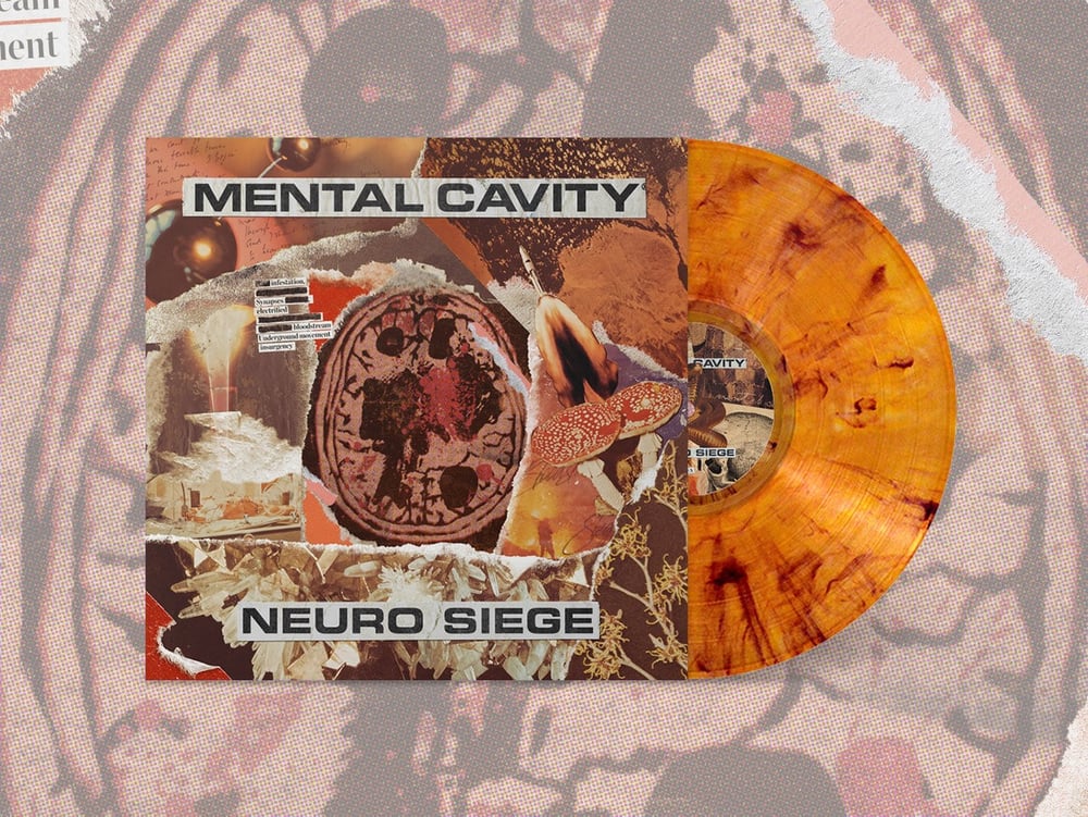 Image of MENTAL CAVITY - NEURO SIEGE - LIMITED ORANGE VINYL LP - LAST COPY