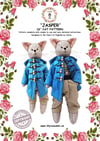 JASPER the Cat 16 inch sewing pattern, with full instructions UK Made