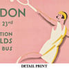 Wimbledon Poster | Charles Burton | 1930 | Vintage Print