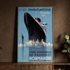 SS Normandie | Andre Wilquin | 1935 | Wall Art Print | Vintage Travel Poster
