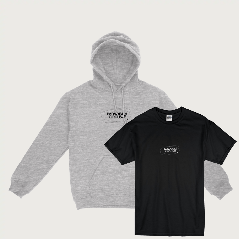 Image of You are the Sunrise grey hoodie and Fly tee bundle 