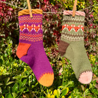 Image 1 of Patron chaussettes Woodland fox