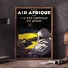 Air Afrique Vintage Travel Poster