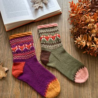Image 3 of Patron chaussettes Woodland fox