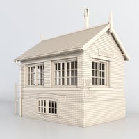 Image 3 of Goathland Signal Box Easy Build Kit. Building, stairs, roof, chimney top. NO GUTTERS.