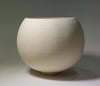 White Round Ceramic Bowl (Large) Code 121