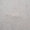 Small 5.5mm Silver Dot Studs in Haijiro