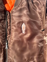 Image of everywhere with it bomber jacket in brown 
