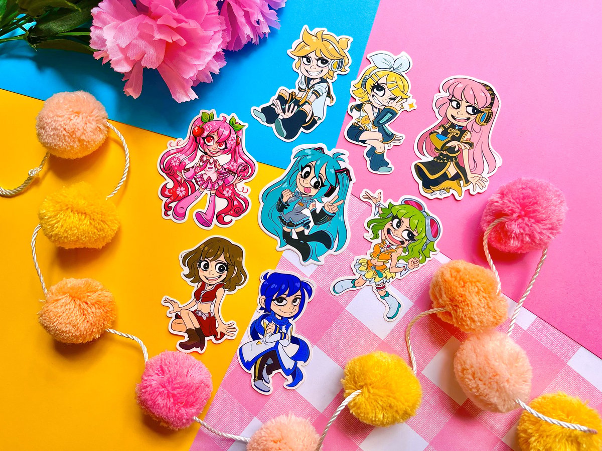 Pop Singer Group Vinyl Stickers | Lalaineartgeek