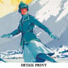 Chamonix-Mont Blanc | Roger Soubie| 1924 | Vintage Travel Poster