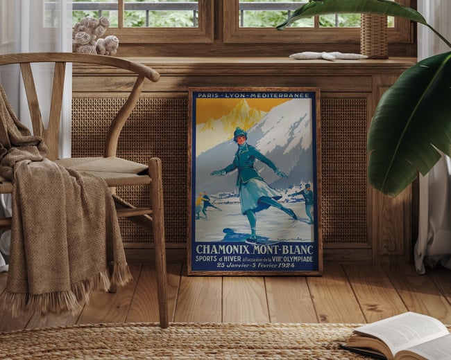 Chamonix-Mont Blanc | Roger Soubie| 1924 | Vintage Travel Poster