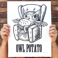 Owl Potato Print