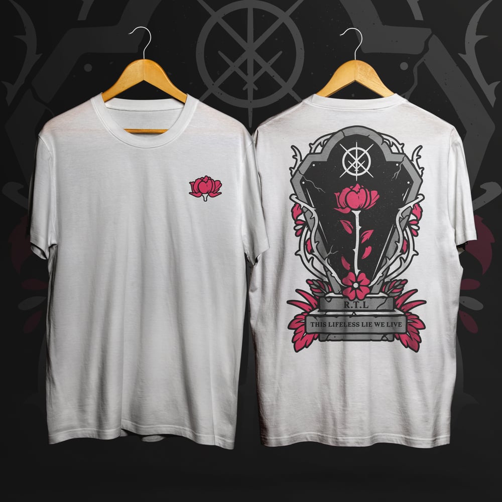 Image of T-Shirt "Graveyard Rose" White