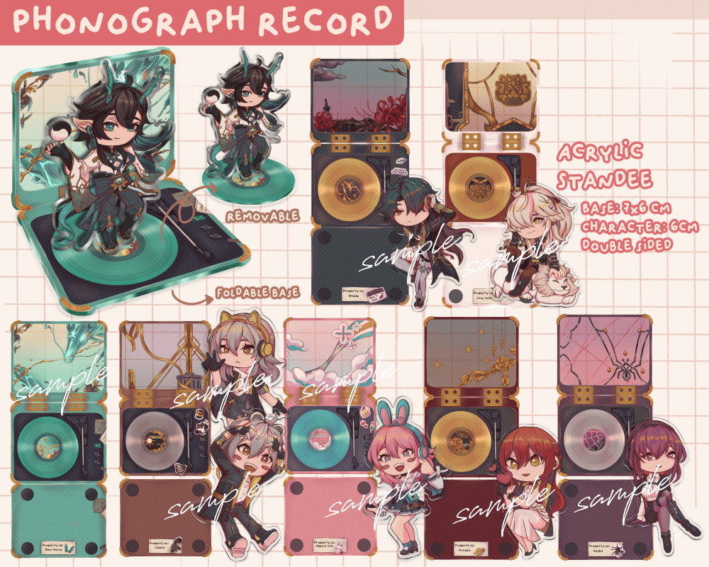 Image of [PO] Phonograph Record Acrylic Standee